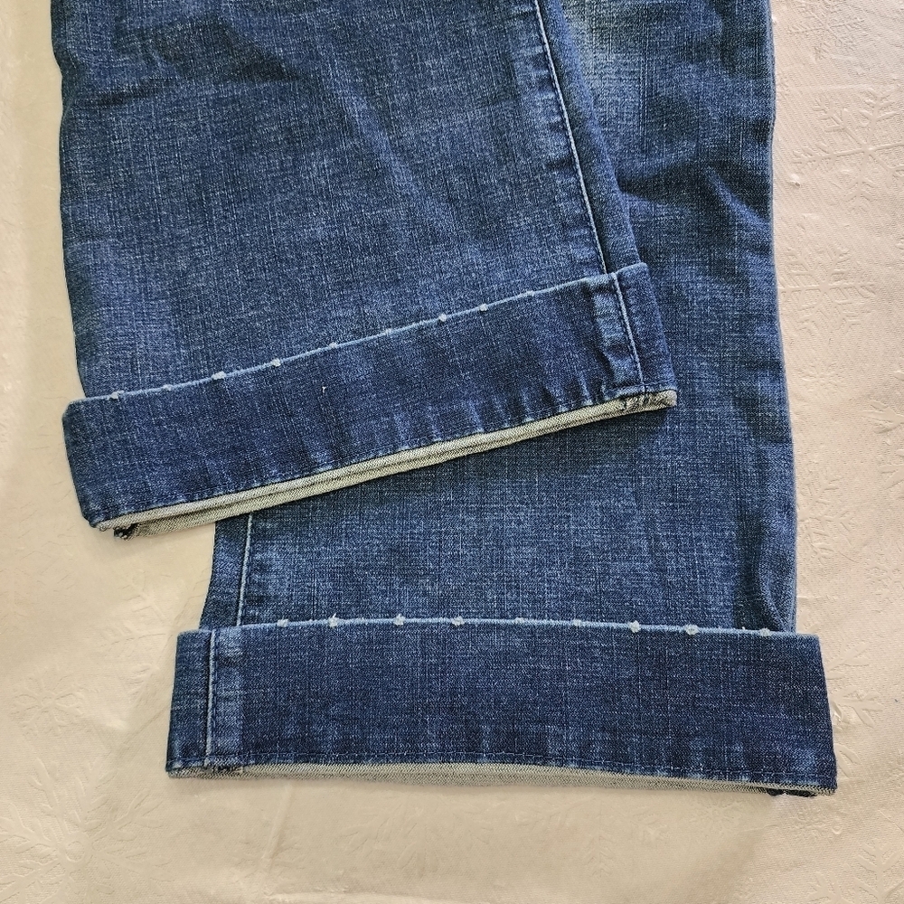Wrangler Denim Jeans Women's Blue Size 9 / 34 Wide Leg flare leg - Picture 4 of 11
